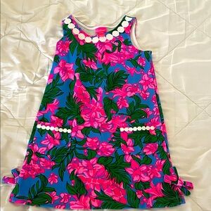 Lilly Pulitzer Pink and Blue Floral girls Dress